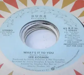 Lee Kosmin - What's It To You