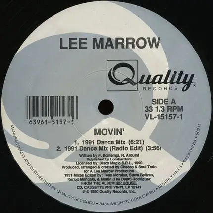 Lee Marrow - Movin'