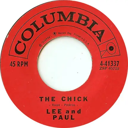 Lee Pockriss And Paul Vance - The Chick / Valentina, My Valentina