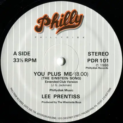 Lee Prentiss - You Plus Me (The Einstein Song)