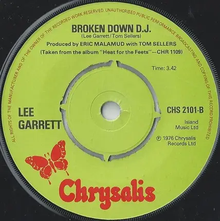 Lee Garrett - Heart Be Still / Broken Down D.J.