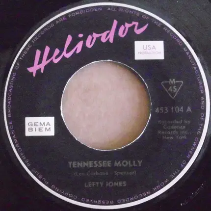 Lefty Jones - Tennessee Molly