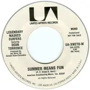 7inch Vinyl Single - Legendary Masked Surfers Featuring Dean Torrence - Summer Means Fun / Gonna Hustle You