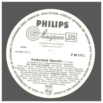 Lehar, Grünbaum a.o. - Zauberland Operette