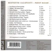 CD - Lehar, Strauss, Stolz a.o. (Sestetto Salonisti) - Pardon Madame Vol 2 Operette