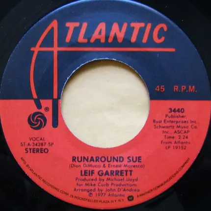 Leif Garrett - Runaround Sue