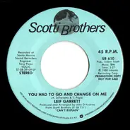 Leif Garrett - You Had To Go And Change On Me