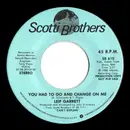 7inch Vinyl Single - Leif Garrett - You Had To Go And Change On Me - Single
