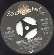 7inch Vinyl Single - Leif Garrett - Memorize Your Number