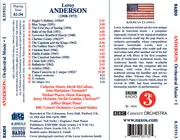 CD - Leroy Anderson , Jeffrey Biegel , BBC Concert Orchestra , Leonard Slatkin - Orchestral Music - 1: Piano Concerto / The Golden Years / Fiddle-Faddle