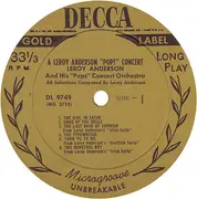 LP - Leroy Anderson And His 'Pops' Concert Orchestra - A Leroy Anderson 'Pops' Concert