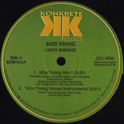 Leroy Burgess - Miss Thang