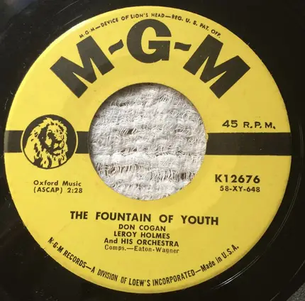 LeRoy Holmes Orchestra , Don Cogan - The Singing Hills / The Fountain Of Youth