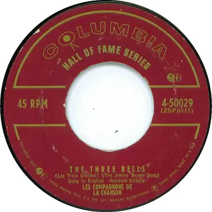 Les Compagnons De La Chanson - Chanson A Ma Bien-Aimee / The Three Bells