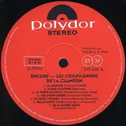 LP - Les Compagnons De La Chanson - Encore!