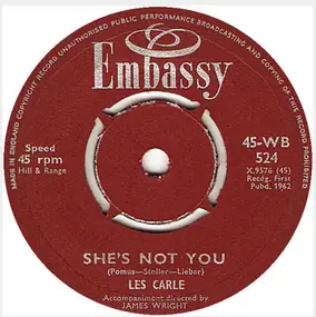 Les Carle - She's Not You / It'll Be Me