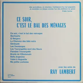 Les Amis De Ray Lambert - Ce Soir, C'est Le Bal Des Ménages