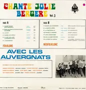 LP - Les Auvergnats - Chante Jolie Bergère Vol.3