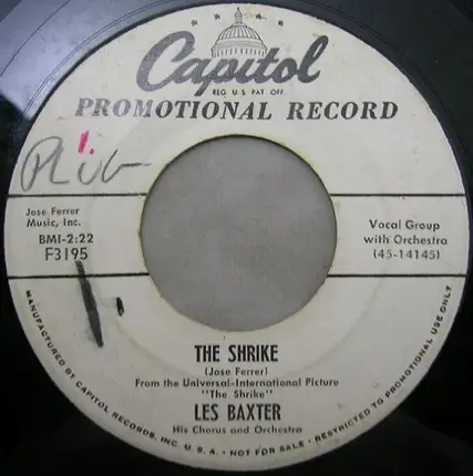 Les Baxter & His Orchestra - The Shrike / The Toy Tiger
