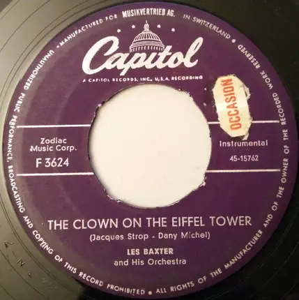 Les Baxter, His Chorus And Orchestra - A Woman's Devotion / The Clown On The Eiffel Tower