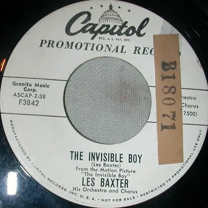 Les Baxter, His Chorus And Orchestra - I Never Had A Dream Like This Before / The Invisible Boy