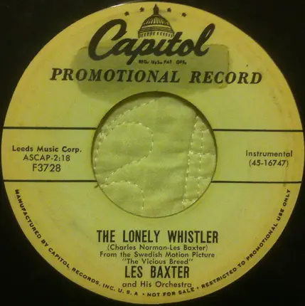 Les Baxter, His Chorus And Orchestra - Ruby Lips / The Lonely Whistler