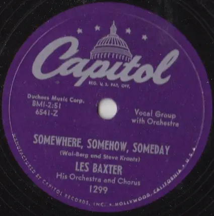 Les Baxter - Tambarina / Somewhere, Somehow, Someday