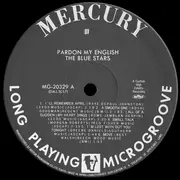LP - Les Blue Stars - Pardon My English - Limited Edition, Mono, Insert