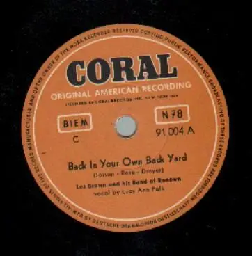 Les Brown and his Band of Renown, Lucy Ann Polk, The Modernaires - Back In Your Own Back Yard / I'll Be Hangin' Around