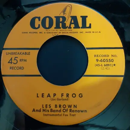 Les Brown And His Band Of Renown - My Baby Just Cares For Me / Leap Frog
