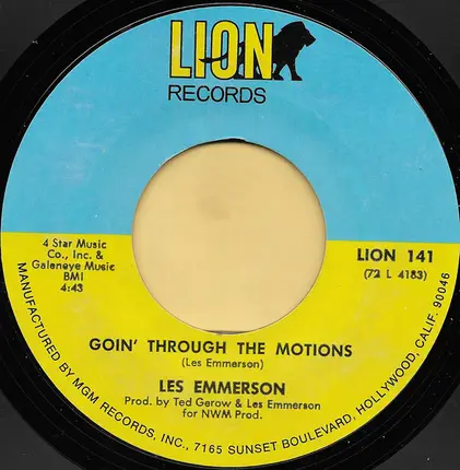 Les Emmerson - Control Of Me / Going Through The Motions