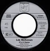 7inch Vinyl Single - Les McKeown - It's A Game