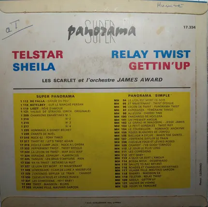 Les Scarlet Et James Award Et Son Orchestre - Telstar - Sheila