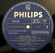LP - Les Swingle Singers - Bach - Swingle Style