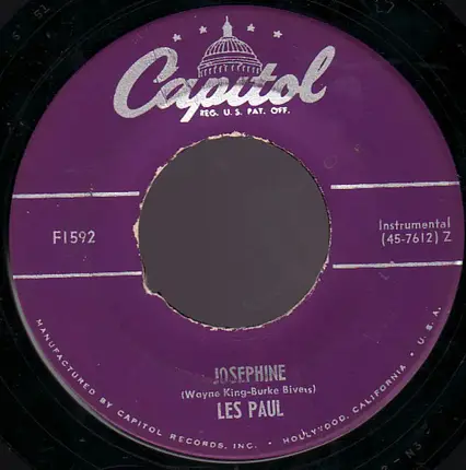 Les Paul With Mary Ford - I Wish I Had Never Seen Sunshine / Josephine