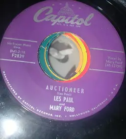 Les Paul & Mary Ford - Auctioneer / I'm A Fool To Care