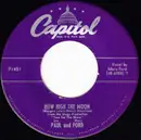 7inch Vinyl Single - Les Paul & Mary Ford / Les Paul - How High The Moon - push out center