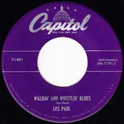 7inch Vinyl Single - Les Paul & Mary Ford / Les Paul - How High The Moon - push out center