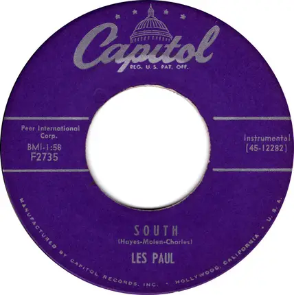Les Paul & Mary Ford / Les Paul - I Really Don't Want To Know / South