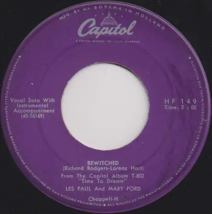 Les Paul & Mary Ford - Bewitched / A Pair Of Fools