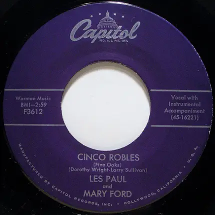 Les Paul & Mary Ford - Cinco Robles (Five Oaks)