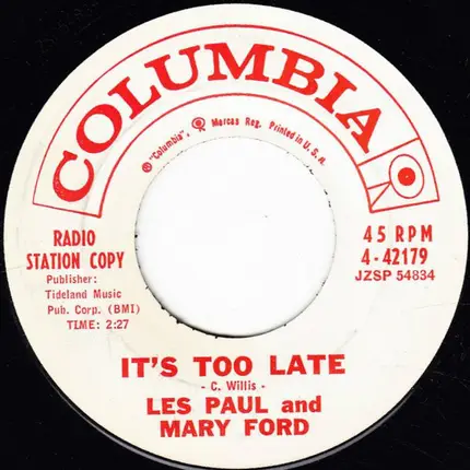 Les Paul & Mary Ford - Mountain Railroad