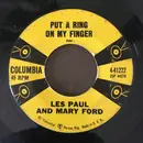 7inch Vinyl Single - Les Paul & Mary Ford - Put A Ring On My Finger - Terre Haute Pressing