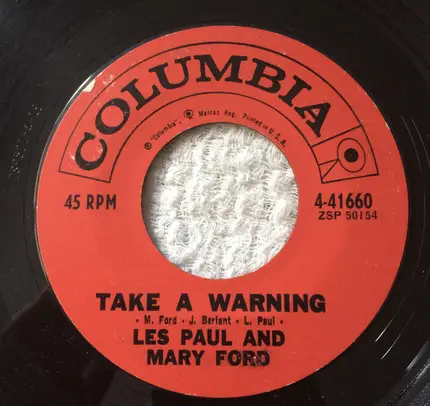 Les Paul & Mary Ford - Wonderful Rain / Take A Warning