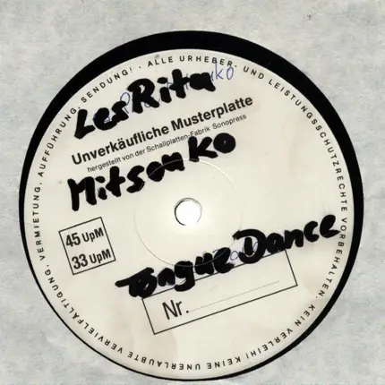 Les Rita Mitsouko - Tongue Dance