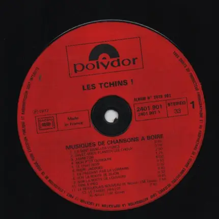 Les Tchins - Musiques De Chansons A Boire