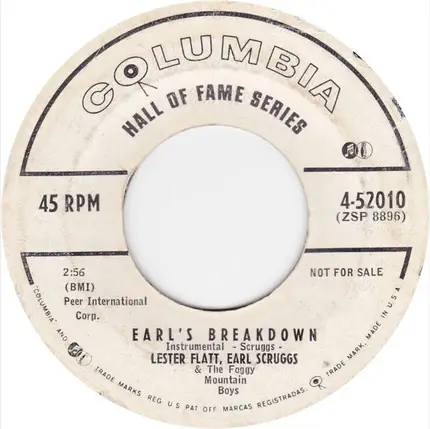 Lester Flatt, Earl Scruggs & The Foggy Mountain Boys - Flint Hill Special / Earl's Breakdown