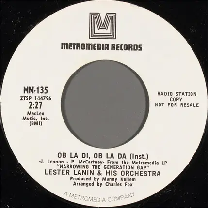 Lester Lanin And His Orchestra - Dizzy (Inst.)