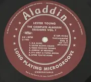 LP - Lester Young - The Complete Aladdin Sessions Vol. 1 - Mono / Insert