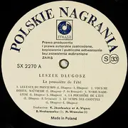 LP - Leszek Długosz - La Poussière De L'Été